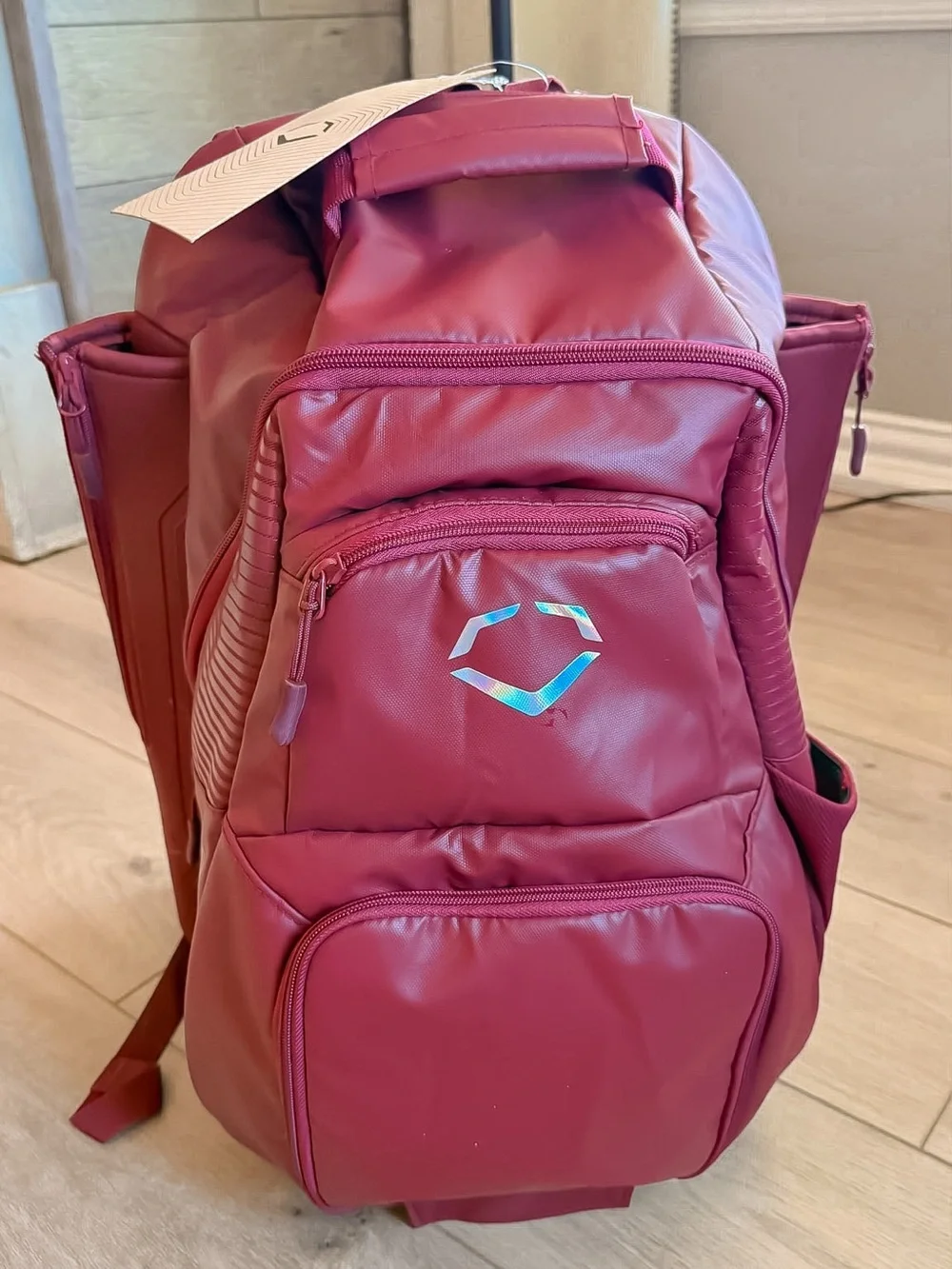 EVOSHIELD TONE SET BACKPACK BASEBALL/SOFTBALL EQUIPMENT MAROON NEW WITH TAGS